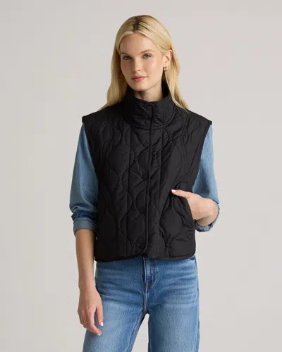 Quince Women's Featherless Quilted Puffer Vest In Black