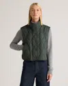 Quince Women's Featherless Quilted Puffer Vest In Verdant Pine