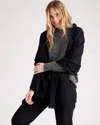 Quince Women's Featherweight Cashmere Silk Frayed Edge Scarf In Black