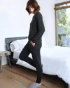 Quince Women's Fleece Sweatpants In Black