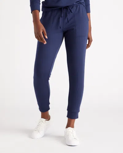 Quince Women's Fleece Sweatpants In Navy