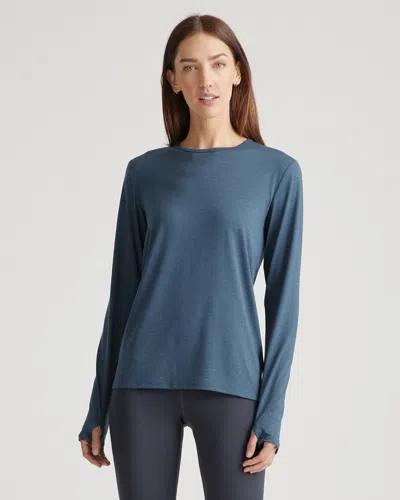 Quince Women's Flowknit Breeze Long Sleeve Top In Navy