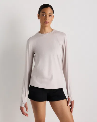 Quince Women's Flowknit Breeze Long Sleeve Top In Neutral