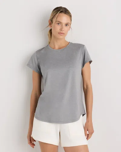 Quince Women's Flowknit Breeze T-shirt In Gray