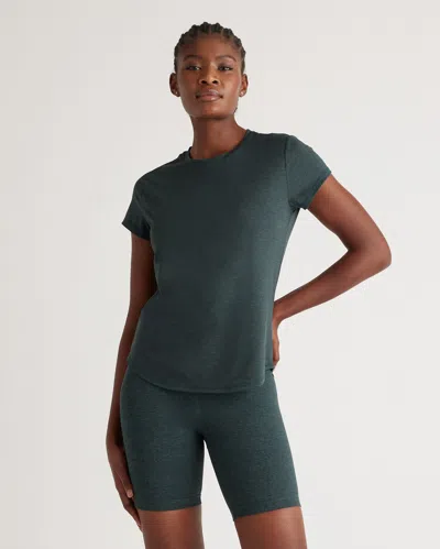 Quince Women's Flowknit Breeze T-shirt In Heather Green