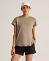 Quince Women's Flowknit Breeze T-shirt In Heather Oatmeal