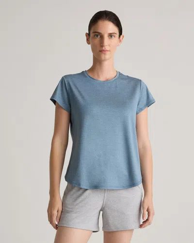 Quince Women's Flowknit Breeze T-shirt In Heather Sky Blue