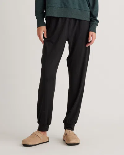 Quince Women's Flowknit High-rise Boyfriend Jogger In Black