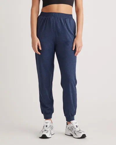 Quince Women's Flowknit High-rise Boyfriend Jogger In Heather Navy
