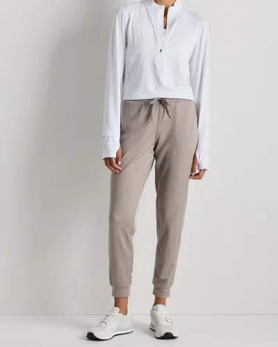 Quince Women's Flowknit Mid-rise Joggers In Heather Morel Grey