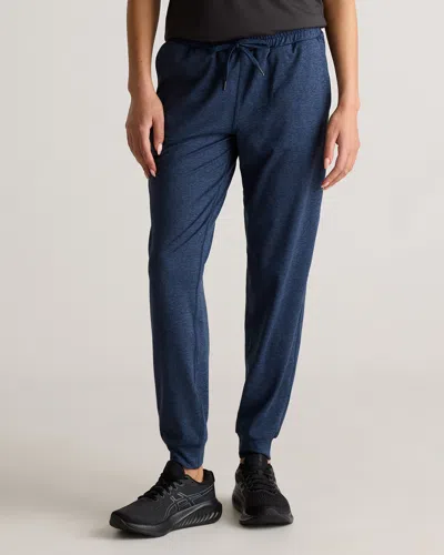 Quince Women's Flowknit Mid-rise Joggers In Heather Navy