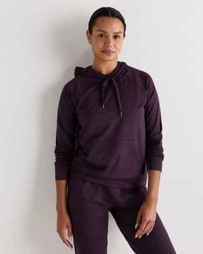 Quince Women's Flowknit Pullover Hoodie In Purple