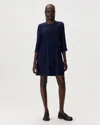 Quince Women's Fluid Crepe Shirt Dress
