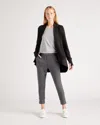 Quince Women's French Terry Modal Cardigan Sweater In Black