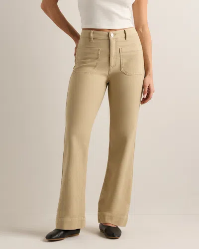 Quince Women's French Terry Wide Leg Pants In Brown
