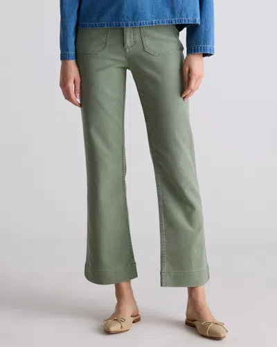 Quince Women's French Terry Wide Leg Pants In Faded Cargo