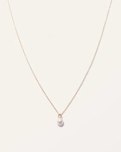 Quince Women's Freshwater Cultured Pearl Pendant Necklace In Gold Vermeil