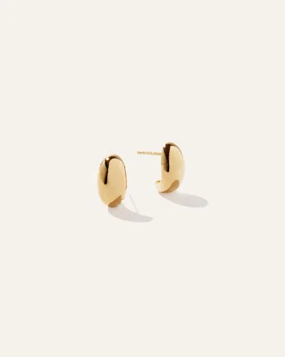 Quince Women's Globe Huggie Hoop Earrings In Gold Vermeil