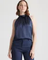 Quince Women's Halter Top In Navy