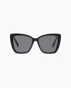 Quince Women's Ishara Polarized Acetate Sunglasses In Black With Grey Lens