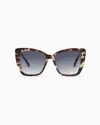 Quince Women's Ishara Polarized Acetate Sunglasses In Sand Tortoise With Grey Gradient Lens