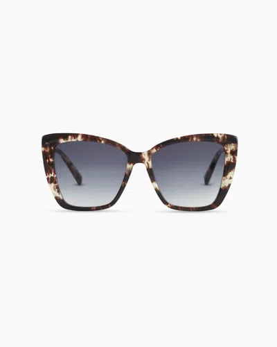 Quince Women's Ishara Polarized Acetate Sunglasses In Sand Tortoise With Grey Gradient Lens