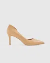 Quince Women's Italian Leather 75mm D'orsay Pump In Cashew