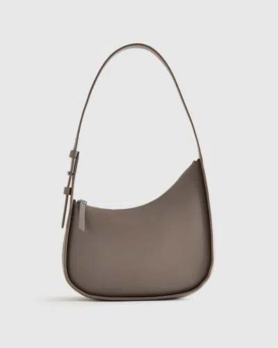 Quince Women's Italian Leather Asymmetrical Shoulder Bag In Brown