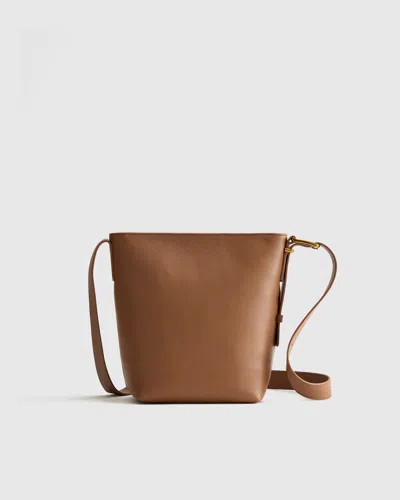 Quince Women's Italian Leather Bucket Crossbody