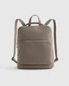 Quince Women's Italian Leather Convertible Backpack In Mink