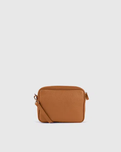 Quince Women's Italian Leather Crossbody Bag In Cognac