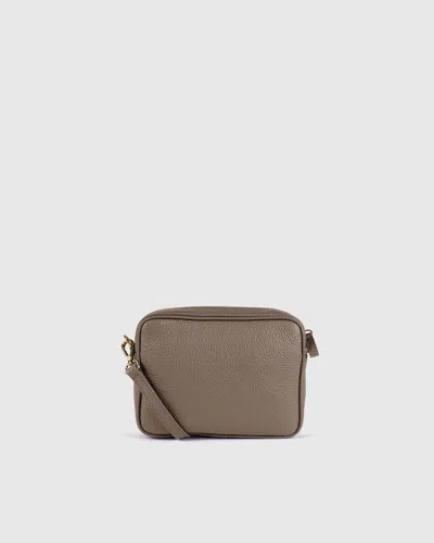 Quince Women's Italian Leather Crossbody Bag In Dark Taupe