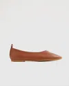 Quince Women's Italian Leather Glove Ballet Flat In Cognac