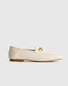 Quince Women's Italian Leather Horsebit Loafer In Bone