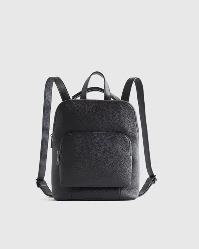 Quince Women's Italian Leather Mini Convertible Backpack In Black