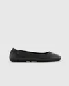 Quince Women's Italian Leather On-the-go Ballet Flat In Black