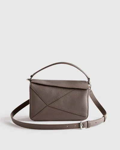 Quince Women's Italian Leather Patchwork Crossbody In Brown