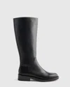 Quince Women's Italian Leather Riding Boots In Black