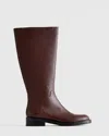 Quince Women's Italian Leather Riding Boots In Espresso Brown
