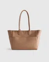 Quince Women's Italian Leather Shopper Tote