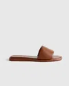 Quince Women's Italian Leather Slide Sandal In Brown