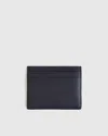 Quince Women's Italian Leather Slim Card Case In Navy