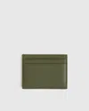 Quince Women's Italian Leather Slim Card Case In Olive