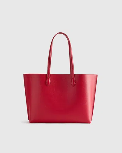 Quince Women's Italian Leather Triple Compartment Shopper Tote In Neutral