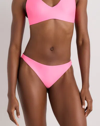 Quince Women's Italian Low-rise Bikini Bottom In Pink