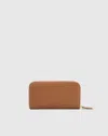 Quince Women's Italian Pebbled Leather Continental Wallet In Cognac