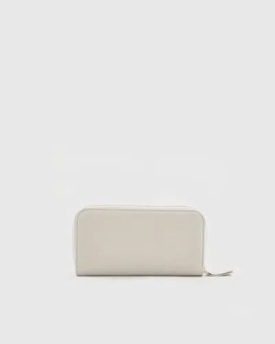 Quince Women's Italian Pebbled Leather Continental Wallet In Stone