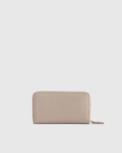 Quince Women's Italian Pebbled Leather Continental Wallet In Taupe