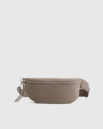 Quince Women's Italian Pebbled Leather Sling Bag In Mink