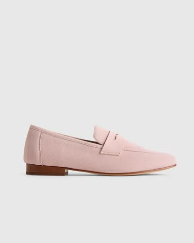 Quince Women's Italian Suede Penny Loafer In Pink